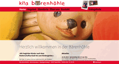 Desktop Screenshot of kita-baerenhoehle.ch